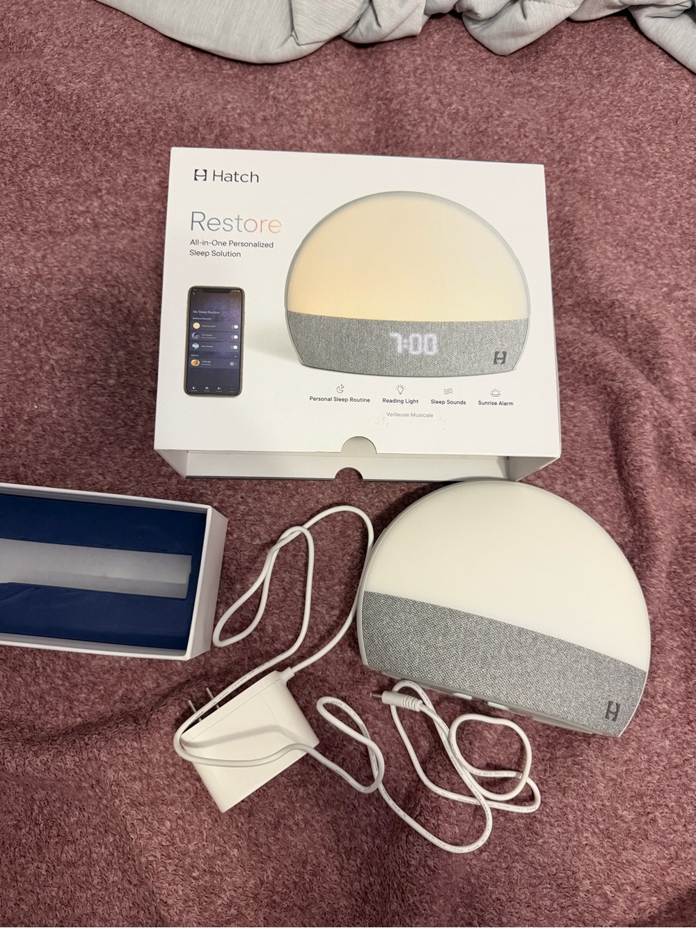 Hatch Restore 1 Sunrise Alarm Clock & Sound Machine (2020 Model)